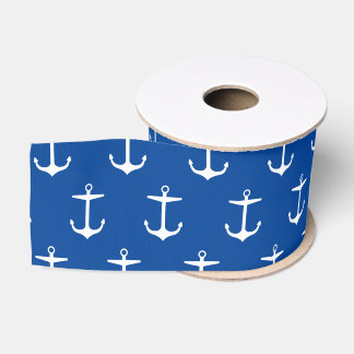 Anchor Navy Style Grosgrain Ribbon