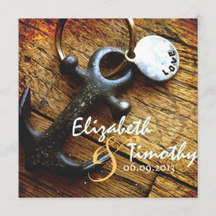 Anchor of Love Wedding Invitation