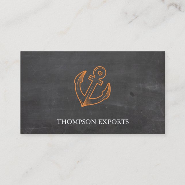 Anchor (Orange) Business Card (Front)