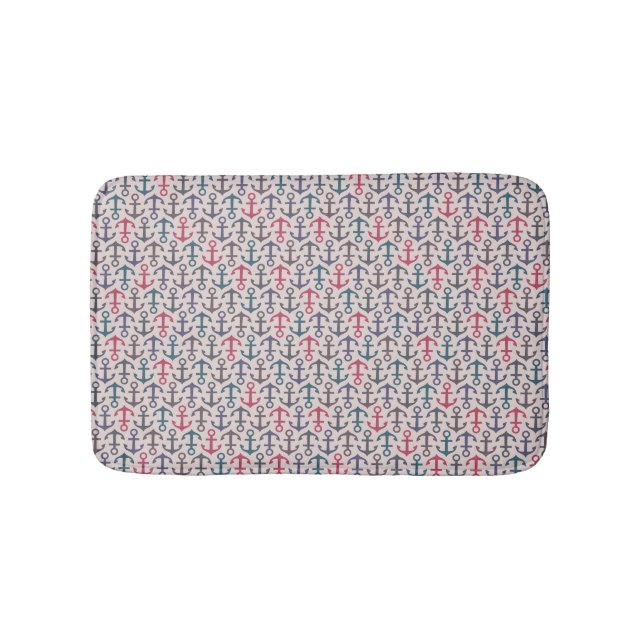 Anchor pattern bath mat (Front)