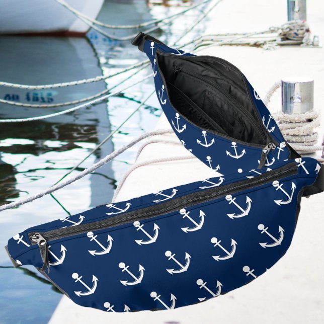 Anchor Pattern Bum Bags (Creator Uploaded)