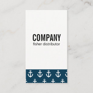 Anchor Pattern Business Card