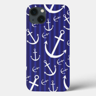 Anchor pattern iPhone 13 case