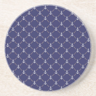 Anchor pattern coaster