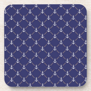 Anchor pattern coaster