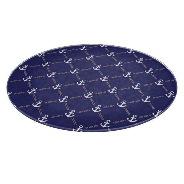 Anchor pattern cutting board (Corner)