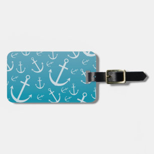 Anchor pattern luggage tag