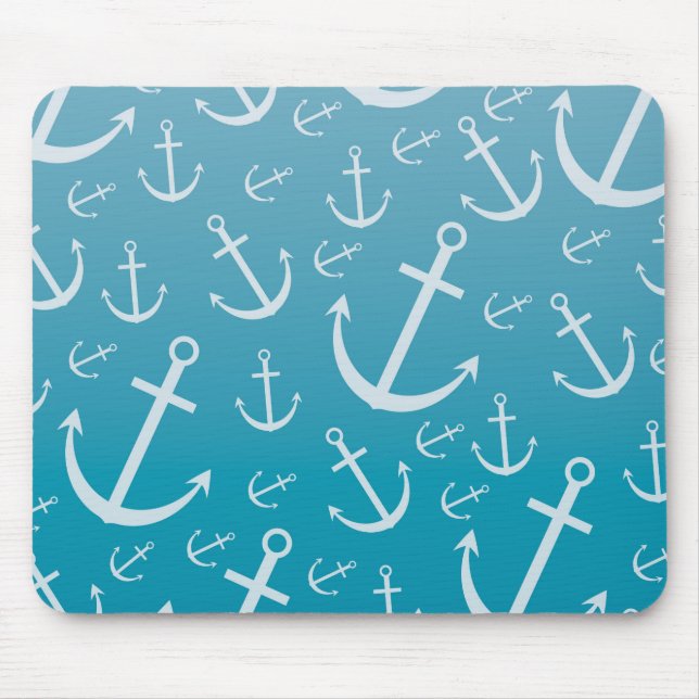 Anchor pattern mouse mat (Front)