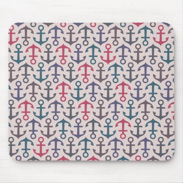 Anchor pattern mouse mat (Front)