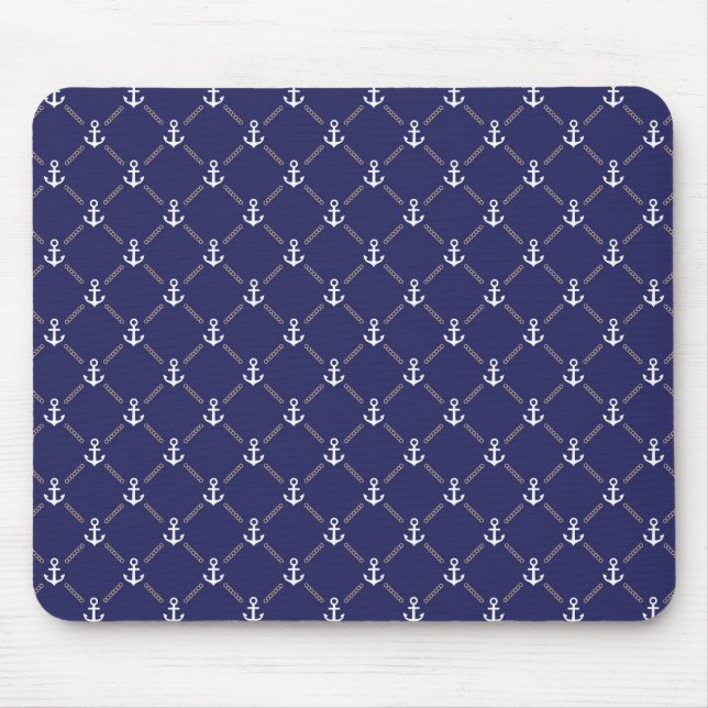 Anchor pattern mouse mat (Front)