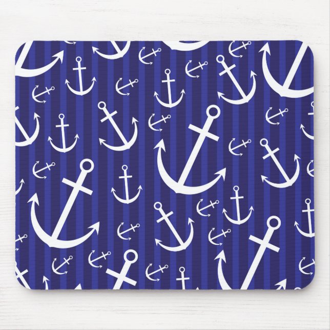 Anchor pattern mouse mat (Front)