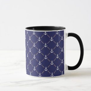 Anchor pattern mug