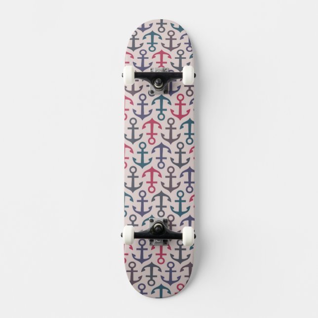 Anchor pattern skateboard (Front)