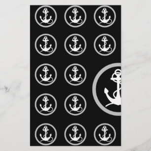 Anchor Pattern Stationery
