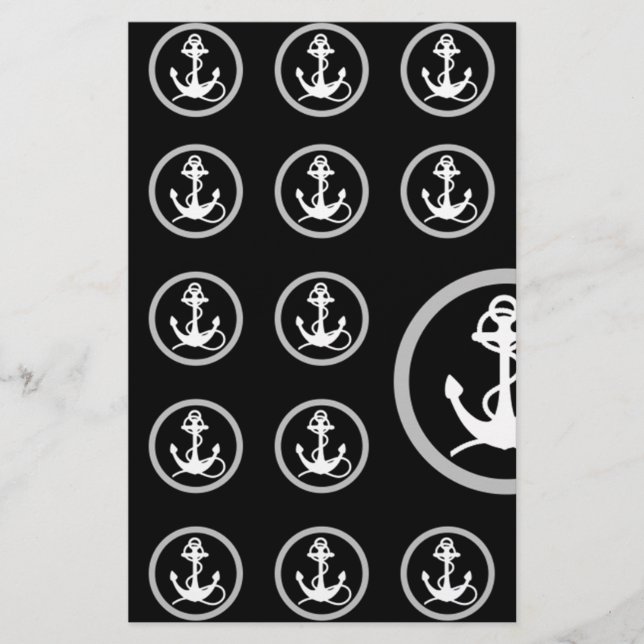 Anchor Pattern Stationery (Front)