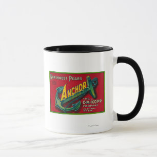 Anchor Pear Crate LabelYakima, WA Mug