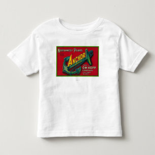 Anchor Pear Crate LabelYakima, WA Toddler T-Shirt