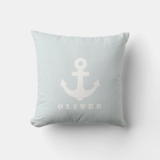 Anchor Pillow. Nautical Nursery Decor  Cushion