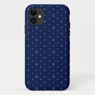 Anchor Polka Dots Pattern iPhone 11 Case