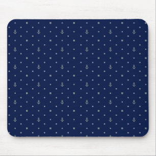 Anchor Polka Dots Pattern Mouse Mat