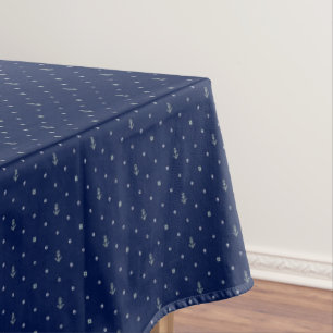 Anchor Polka Dots Pattern Tablecloth
