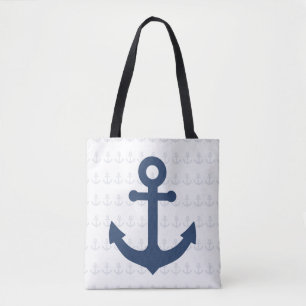 Anchor Print Tote Bag