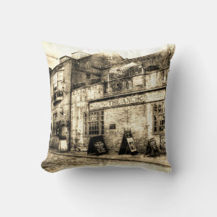 Anchor Pub London Vintage Cushion