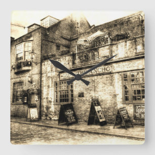 Anchor Pub London Vintage Square Wall Clock