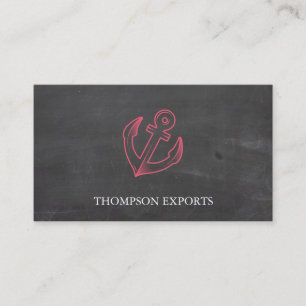 Anchor (Red) Business Card