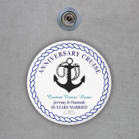 Anchor Round Custom Anniversary Cruise Cabin Door