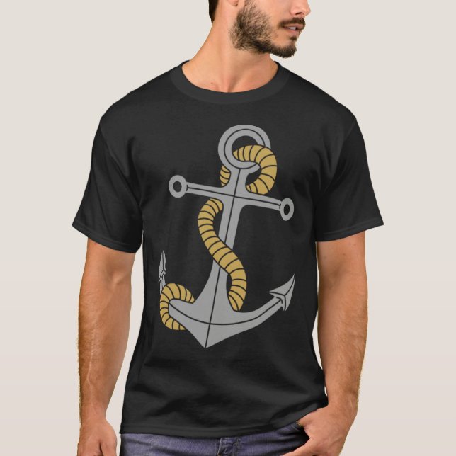 Anchor Sailboat Nautical Sailor Anchor Sailing T-Shirt (Front)