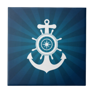 Anchor Sailor Blue tile