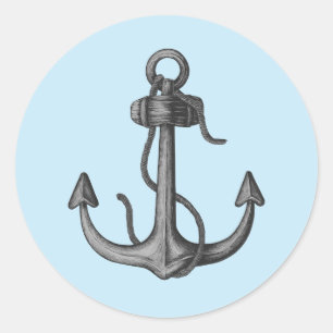 "ANCHOR" SEALIFE NAUTICAL ENVELOPE SEAL STICKER