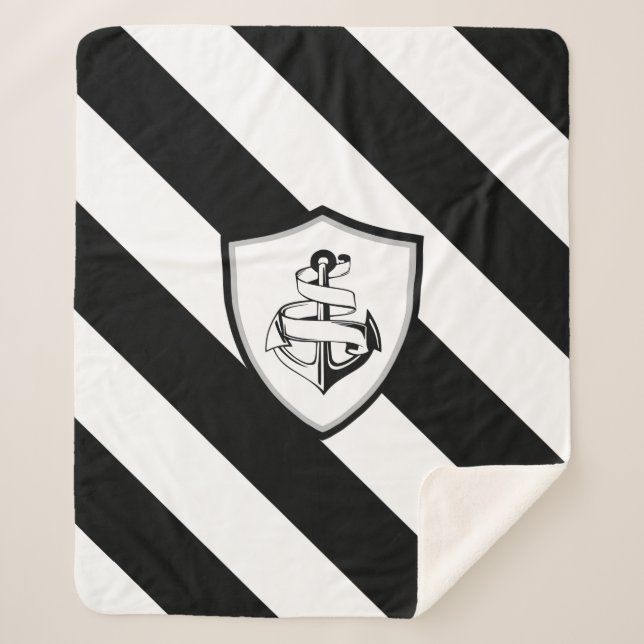 Anchor Sherpa Blanket (Front)
