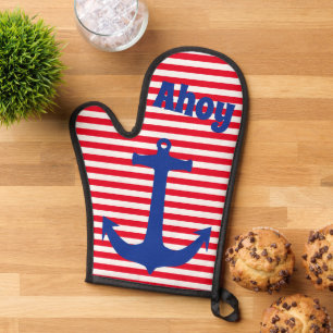 ANCHOR Silhouette - blue 1 Oven Mitt