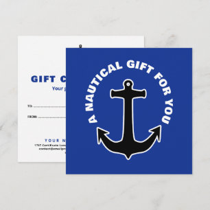ANCHOR Silhouette - nautical design 1 Certificate Card