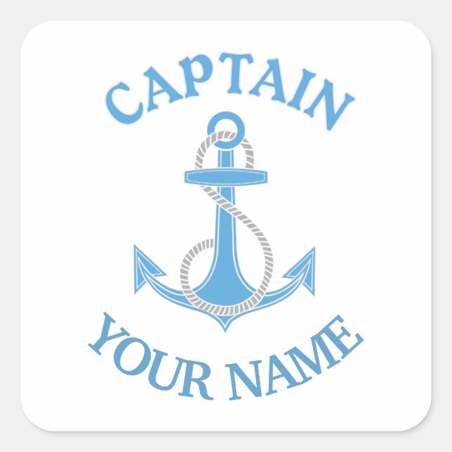 Anchor Square Sticker (Front)
