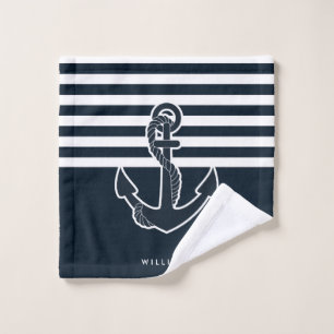 Anchor & Stripes Bath Towel Set