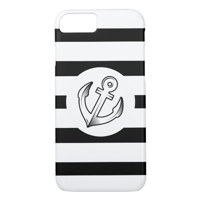 Anchor & Stripes Case-Mate iPhone Case (Back)