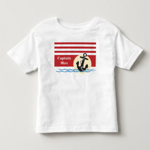 Anchor, Sun and Water Personalised Toddler T-Shirt