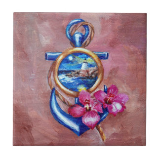 Anchor Tattoo Tile
