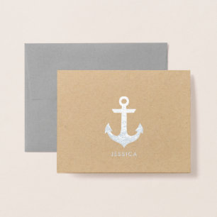 Anchor Thank You Foil Card