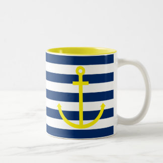Anchor Two-Tone Coffee Mug