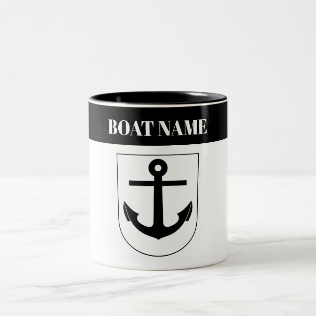 Anchor Two-Tone Coffee Mug (Center)