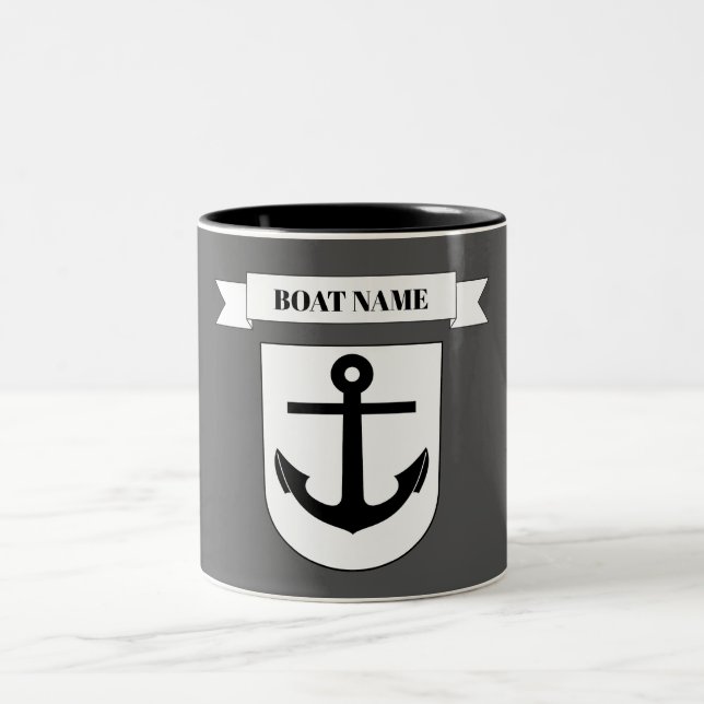 Anchor Two-Tone Coffee Mug (Center)