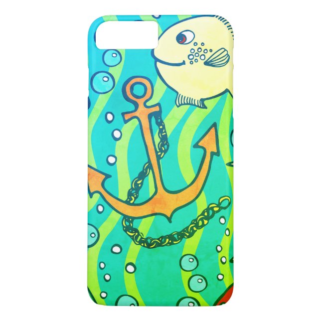 Anchor under the sea iphone 8 case (Back)