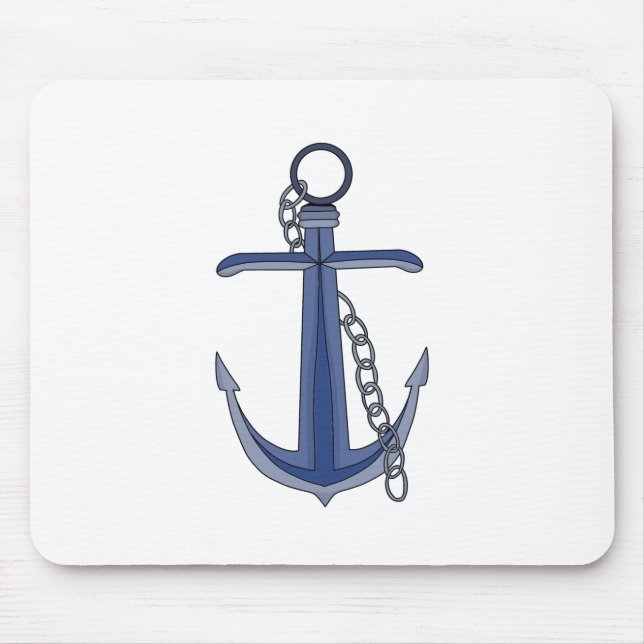 Anchor with chain mouse mat (Front)