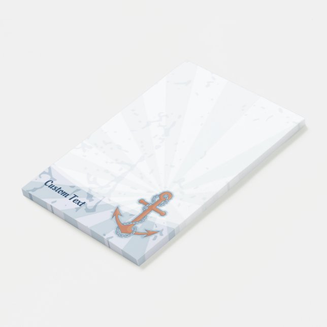 Anchor with Chain Post-it Notes (Angled)