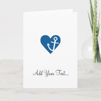 Anchor with Heart Card
