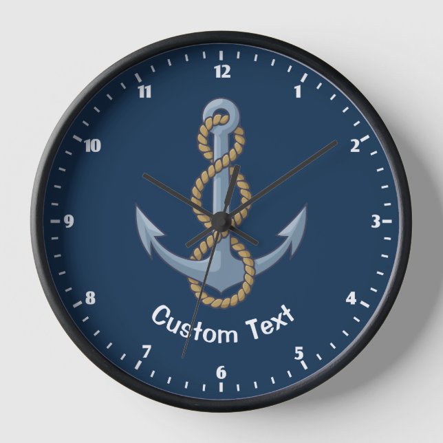Anchor with Rope Clock (Front)